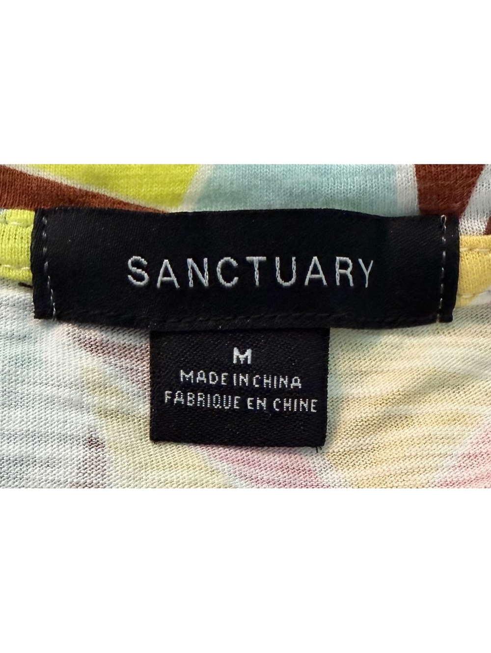 Sanctuary Abstract Organic Print Twist-Front Tank Top - Medium- FLAW - Picture 5 of 7